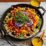 Roasted Veggie and Crispy Chickpea Salad Recipe