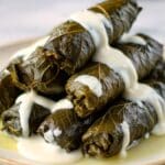 Dolma (Stuffed Grape Leaves with Meat and Rice) Recipe