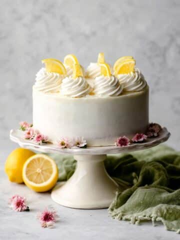 Lemon Layer Cake with Lemon Cream Cheese Buttercream Recipe