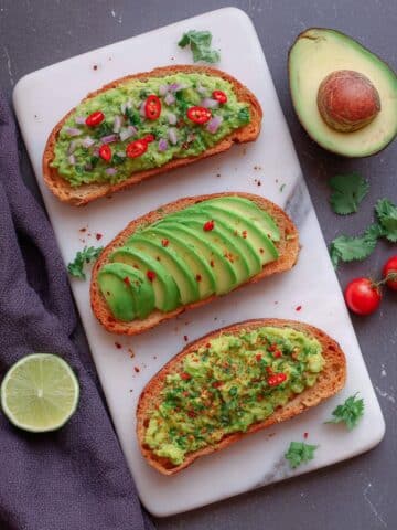 Avocado Toast with Lemon, Black Pepper, and Chili Flakes Recipe
