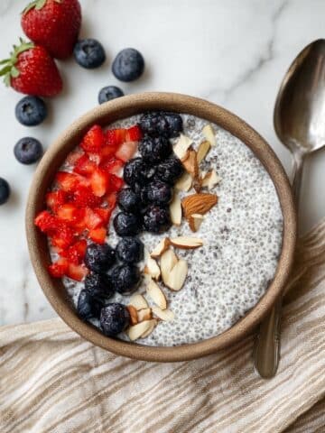 Cottage Cheese Chia Pudding with Fresh Berries and Toasted Almonds Recipe