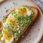 Avocado Toast with Cottage Cheese and Eggs Recipe