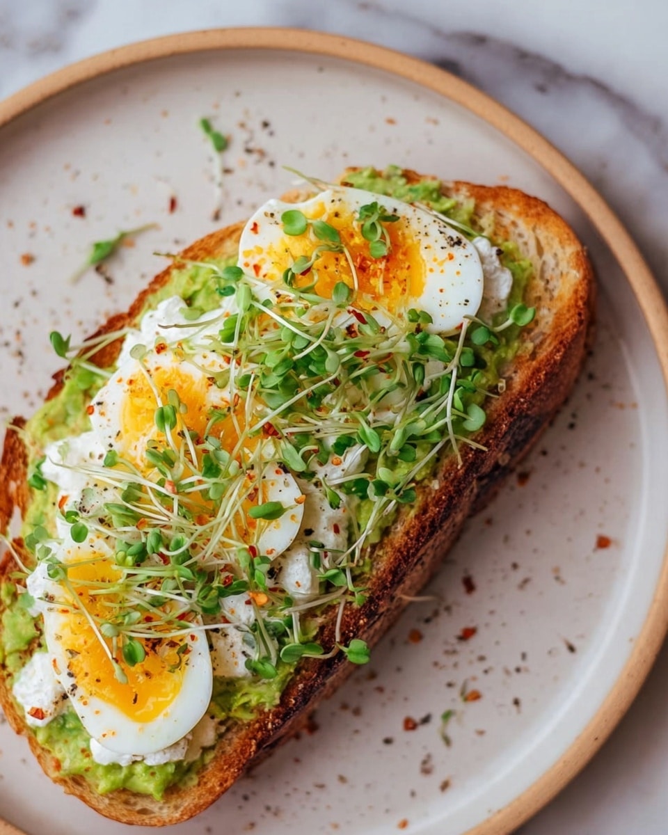 Avocado Toast with Cottage Cheese and Eggs: Healthy & Delicious