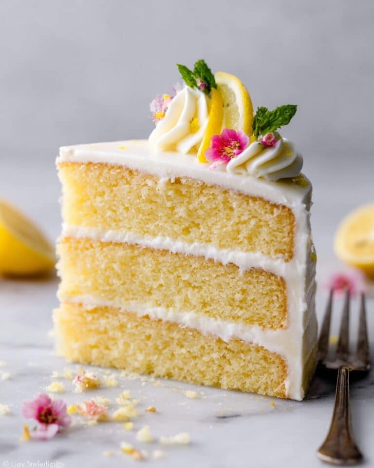Lemon Layer Cake with Lemon Cream Cheese Buttercream – Bright & Delicious