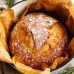 Dutch Oven Garlic Rosemary Bread Recipe