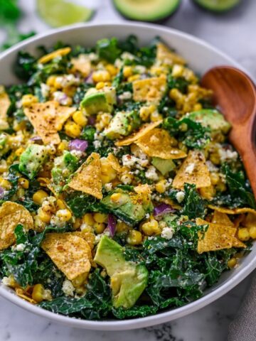 Mexican Street Corn Kale Salad Recipe