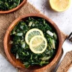 Sautéed Dandelion Greens with Onion, Cumin, and Lemon Recipe