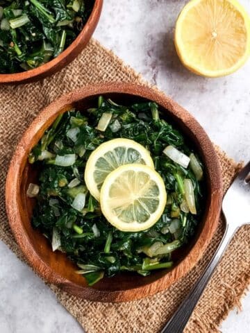 Sautéed Dandelion Greens with Onion, Cumin, and Lemon Recipe
