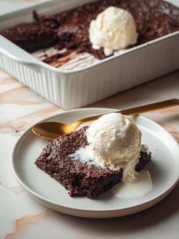 Small Batch Brownie Pudding (Refined Sugar-Free + Gluten-Free) Recipe