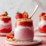 Strawberries & Cream Chia Pudding Recipe