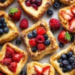 Cream Cheese Puff Pastry with Berries and Glaze Recipe