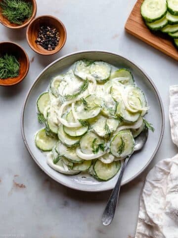 Low Carb Keto Cucumber Salad Recipe