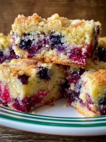 Berry Coffee Cake with Fresh Blueberries and Raspberries Recipe