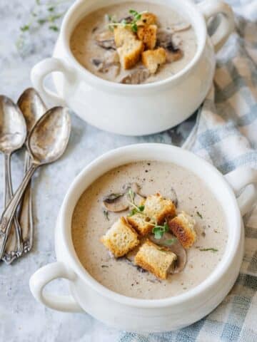 Homemade Cream of Mushroom Soup Recipe