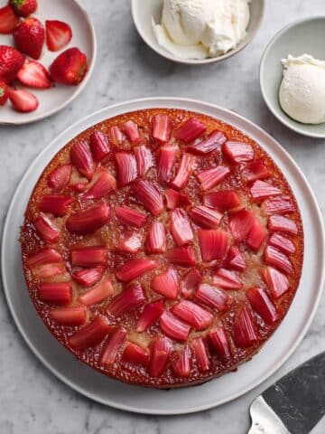 Rhubarb Upside Down Cake Recipe