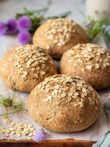 Oat Bread Rolls Recipe
