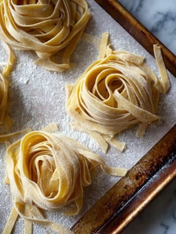 Homemade Pappardelle with Crispy Mushrooms and Lemon-Parmesan Toss Recipe