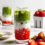 Iced Strawberry Matcha Latte Recipe