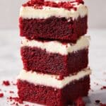 Red Velvet Brownies with Cream Cheese Frosting Recipe