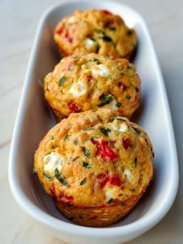 Savory Spinach Feta and Sun-Dried Tomato Muffins Recipe
