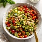 Summer White Bean Salad with Pesto Vinaigrette Recipe