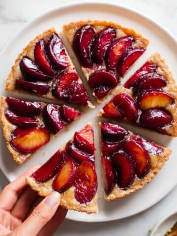 Vegan Gluten-Free Plum Upside-Down Cake Recipe