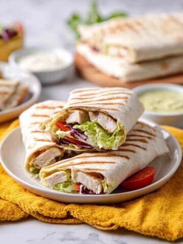 Air Fryer Chicken Shawarma Wraps Recipe