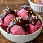 Cottage Cheese Ice Cream (Strawberry and Banana Flavors) Recipe