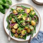 Italian Potato Salad with Green Beans and Fresh Basil Recipe