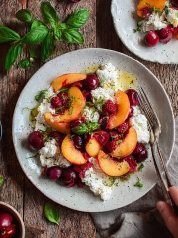 Marinated Stone Fruit Caprese Salad Recipe