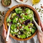 Simple Green Salad with Lemon Vinaigrette and Tamari Almonds Recipe