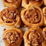 Gooey Cinnamon Rolls with Caramel Pecan Sauce Recipe