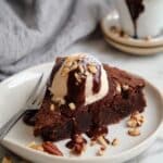 Fudgy Chocolate Brownie Pie - No Pie Crust Recipe