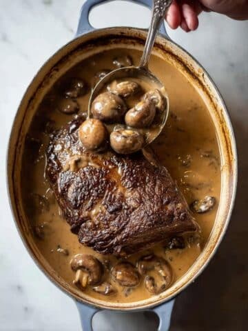 Creamy Mushroom Beef Chuck Roast Recipe