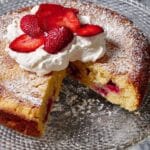 Strawberry Lemon Buttermilk Cake with Honey Whipped Cream Recipe