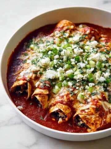 Vegetarian Black Bean and Cheese Enchiladas Recipe