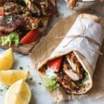 Creamy Lemon Yogurt Chicken Shawarma Wraps Recipe