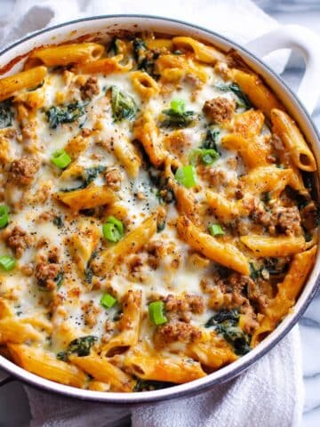 Ground Turkey Kale Pasta Bake Recipe