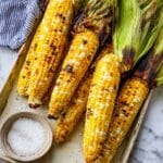 Grilled Corn on the Cob with Butter, Salt, and Pepper Recipe