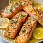 Pan Seared Salmon with Lemon Garlic Butter Recipe