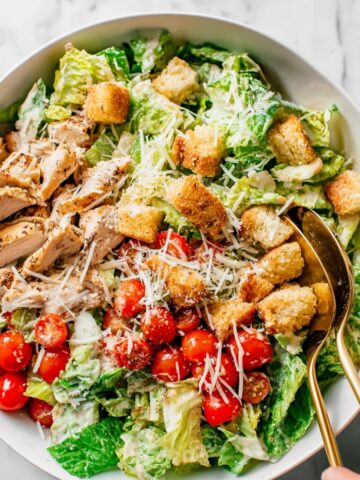 Chicken Caesar Salad (Meal Prep Friendly) Recipe