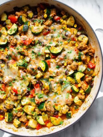 Tex Mex Chicken and Zucchini Skillet Recipe