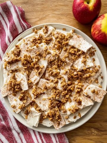 Apple Crumble Yogurt Bark Recipe