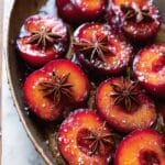 Roasted Plums with Star Anise and Vanilla Ice Cream Recipe