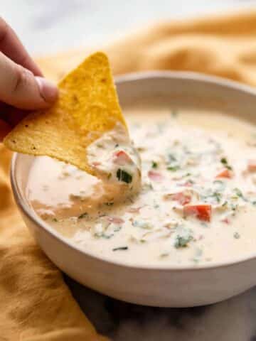 Queso Dip (Mexican Cheese Dip) Recipe