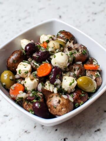 Marinated Mushroom Olive Salad Recipe