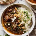 Persian Inspired Herb and Beef Stew with Rice Recipe