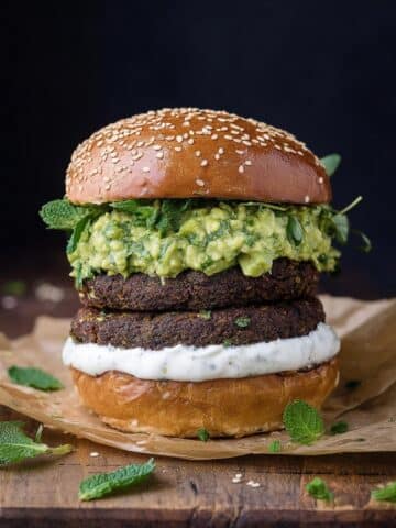 Moroccan Lentil Burgers with Herb Smashed Avocado Recipe
