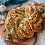 Sourdough Herb and Garlic Twist Loaf Recipe