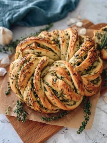 Sourdough Herb and Garlic Twist Loaf Recipe